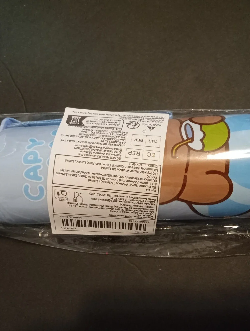 Capybara Fun Items; Plush Crossbody Bag, Water Bottle, 3 Tote Bags